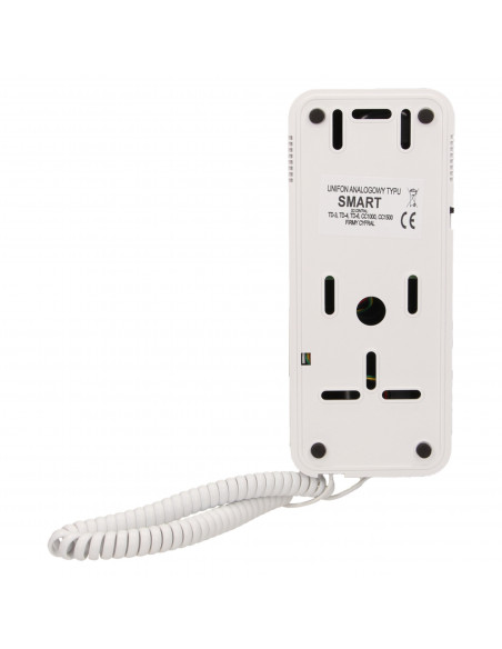 Unifon wielolokatorski do instalacji 2-żyłowych SMART, CYFRAL, biało-czarny