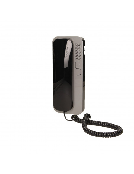 Unifon wielolokatorski do instalacji 2-żyłowych SMART, CYFRAL, czarno-szary