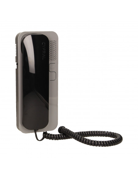 Unifon wielolokatorski do instalacji 2-żyłowych SMART, CYFRAL, czarno-szary