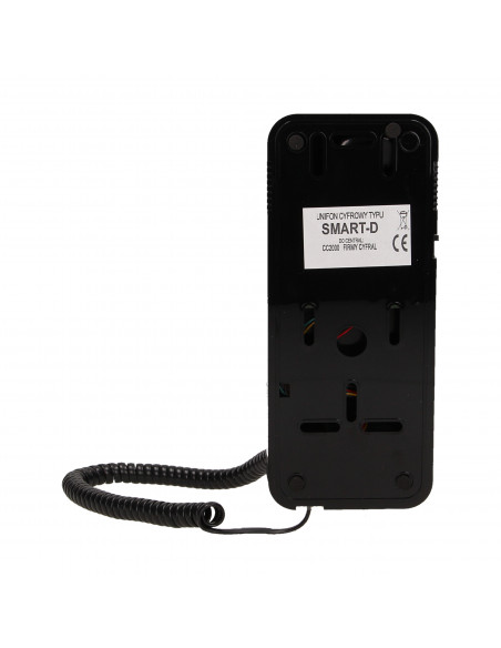 Unifon wielolokatorski do instalacji cyfrowych SMART D, CYFRAL, czarny