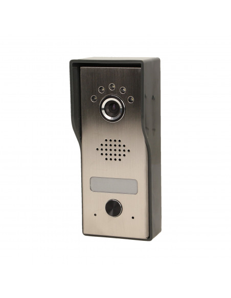 Zestaw wideodomofonowy, bezsłuchawkowy, kolor, LCD 4,3", czarny, DUX