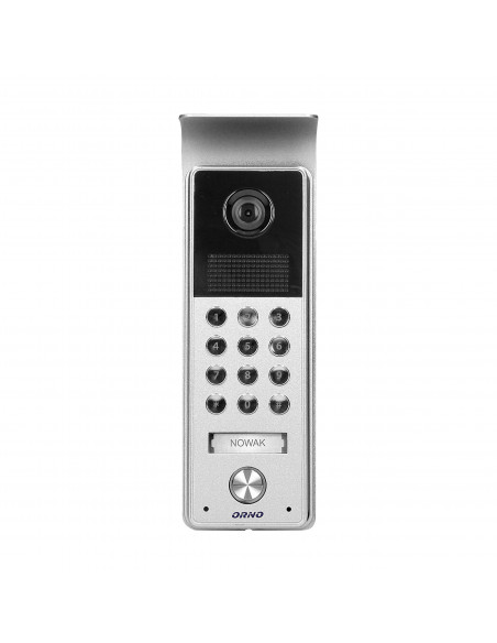 Zestaw wideodomofonowy bezsłuchawkowy, kolor,  LCD 7", z szyfratorem, natynkowy, czarny, CERES