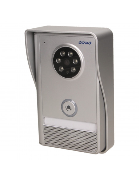 Zestaw wideodomofonowy, bezprzewodowy, zasięg 150m, kolor, LCD 2,4", pamięć, natynkowy, IP55, SEMIS MEMO