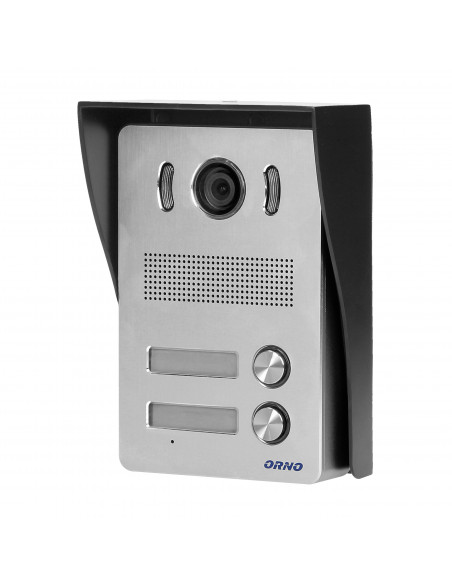  Zestaw wideodomofonowy 2-rodzinny bezsłuchawkowy, kolor,  LCD 7", z czytnikiem breloków zbliżeniowych, interkom,...