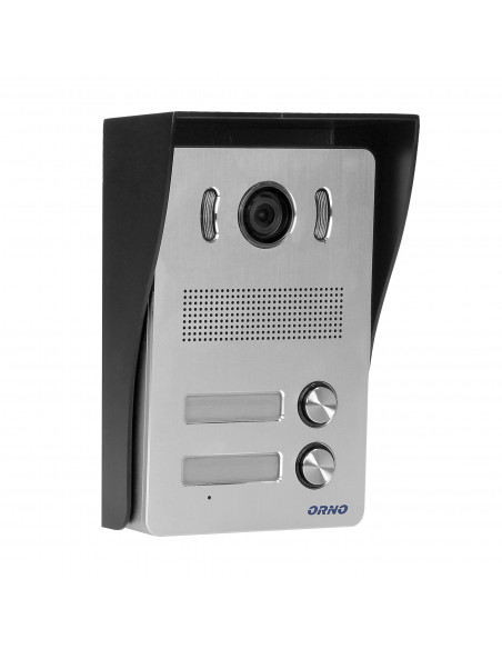  Zestaw wideodomofonowy 2-rodzinny bezsłuchawkowy, kolor,  LCD 7", z czytnikiem breloków zbliżeniowych, interkom,...