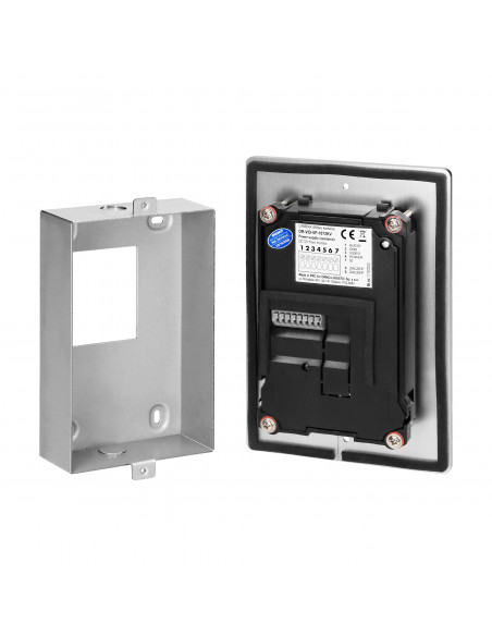  Zestaw wideodomofonowy 2-rodzinny bezsłuchawkowy, kolor,  LCD 7", z czytnikiem breloków zbliżeniowych, interkom,...