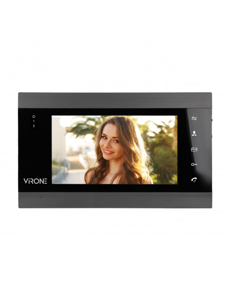  Zestaw wideo domofonowy VIFIS Full HD, bezsłuchawkowy, monitor 7" LCD,  menu OSD, kamera Full HD 1080P, z szyfratorem i...