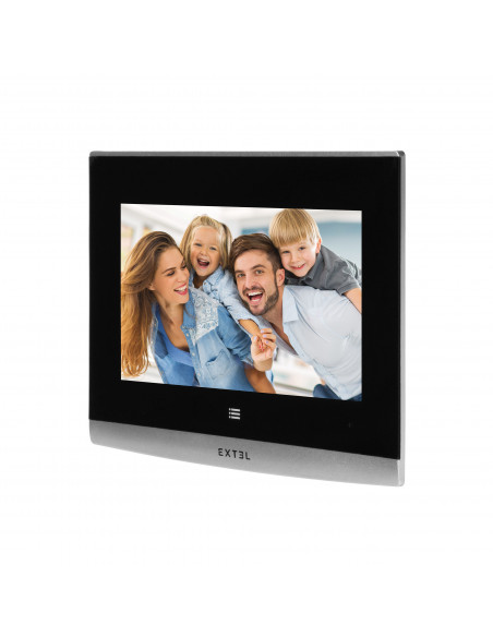  Extel Wave, bezprzewodowy zestaw wideo domofonowy, monitor 7", dotykowy, menu OSD,  WI-FI + APP na telefon, sterowanie...