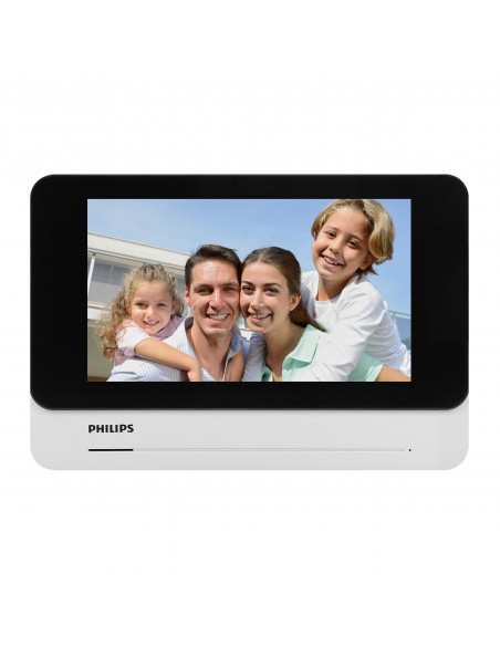  Philips WelcomeEye Connect 2, Zestaw wideodomofonowy, bezsłuchawkowy, kolor, LCD 7", dotykowy, menu OSD, WI-FI + APP na...