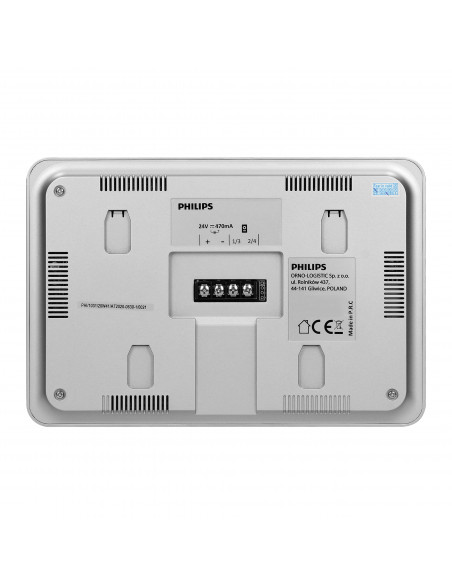  Philips WelcomeEye Connect 2, Zestaw wideodomofonowy, bezsłuchawkowy, kolor, LCD 7", dotykowy, menu OSD, WI-FI + APP na...