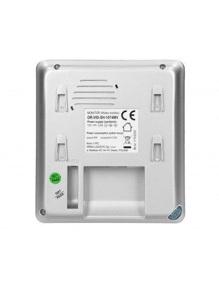 Wideo monitor bezsłuchawkowy, kolorowy, LCD 4,3", do zestawu z serii NAOS, otwieranie bramy