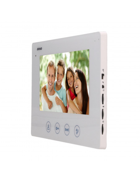 Wideo monitor bezsłuchawkowy, kolorowy, LCD 7", do zestawu z serii CERES, otwieranie bramy, biały