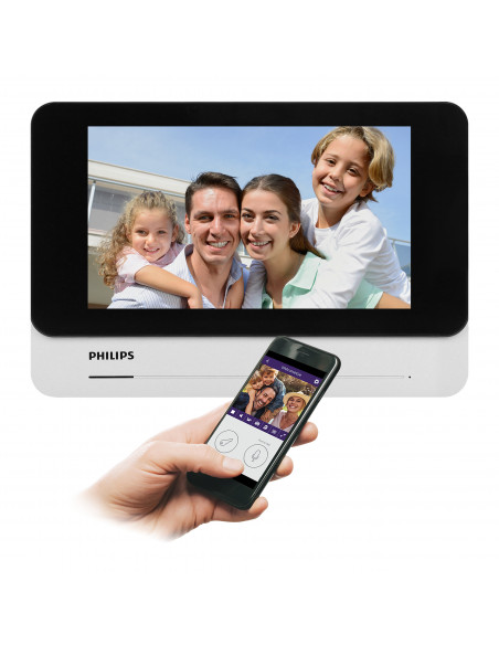  Philips WelcomeEye AddConnect, monitor LCD 7", WI-FI + APP na telefon, sterowanie bramą, interkom, do rozbudowy...