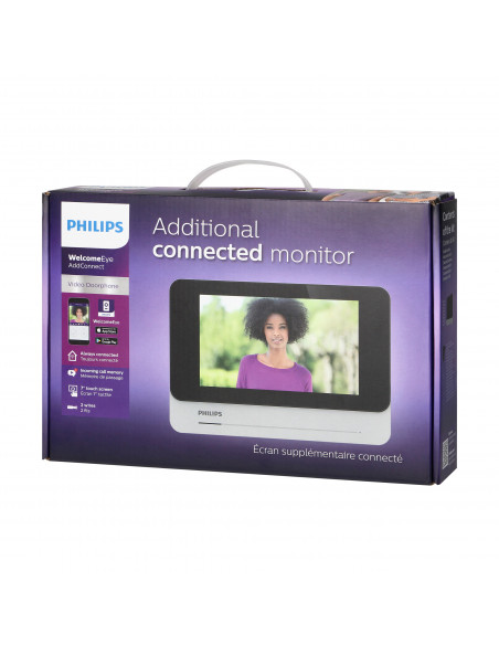  Philips WelcomeEye AddConnect, monitor LCD 7", WI-FI + APP na telefon, sterowanie bramą, interkom, do rozbudowy...
