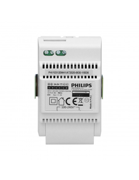  Philips WelcomeEye Power transformator modułowy do systemów wideo domofonowych 230V AC/24V DC, łatwy i szybki montaż...