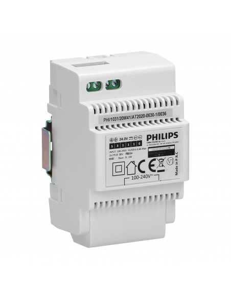  Philips WelcomeEye Power transformator modułowy do systemów wideo domofonowych 230V AC/24V DC, łatwy i szybki montaż...