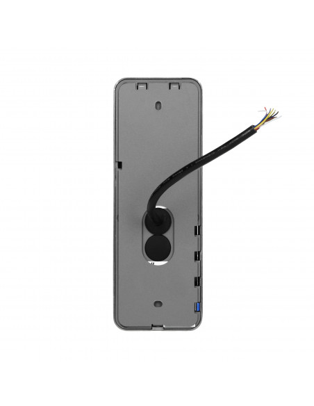  Zestaw wideodomofonowy, bezsłuchawkowy kolor, LCD 7", dotykowy, menu OSD, pamięć, gniazdo na kartę SD, DVR,...