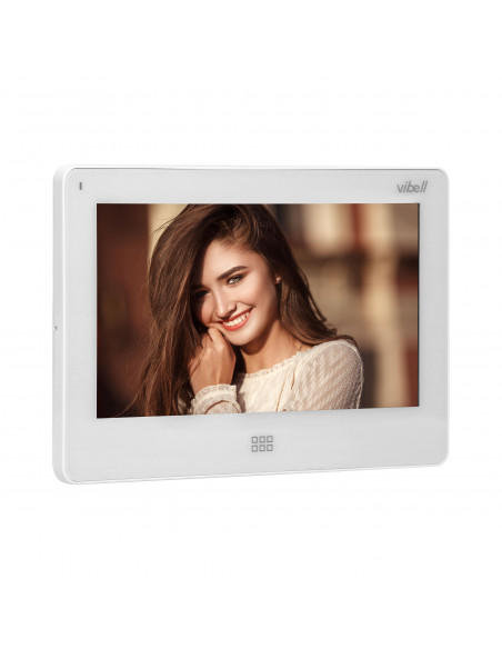  Wideo monitor bezsłuchawkowy, kolorowy, LCD 7”, do zastosowania w systemach VIBELL, dotykowy ekran, moduł pamięci, ...