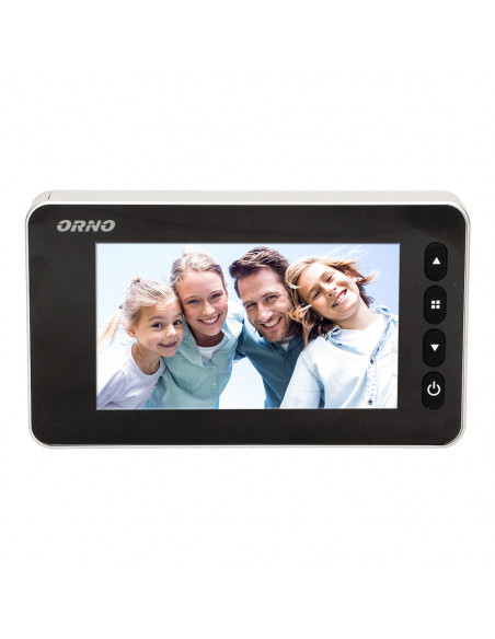  Elektroniczny wizjer do drzwi 4,7" z funkcją nagrywania na kartę Micro SD, czujnikiem ruchu i menu w 9 językach,...