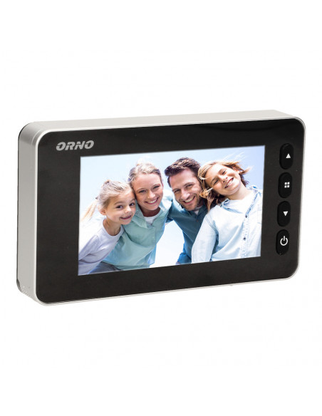  Elektroniczny wizjer do drzwi 4,7" z funkcją nagrywania na kartę Micro SD, czujnikiem ruchu i menu w 9 językach,...