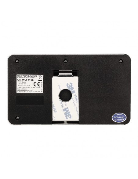  Elektroniczny wizjer do drzwi 4,7" z funkcją nagrywania na kartę Micro SD, czujnikiem ruchu i menu w 9 językach,...