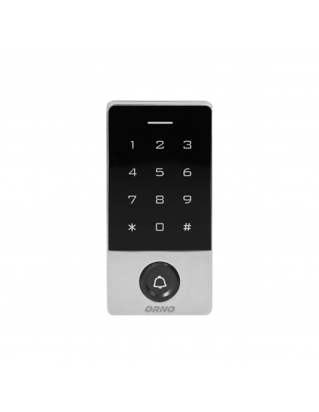  Zamek szyfrowy dotykowy z czytnikiem kart i breloków zbliżeniowych, czytnikiem linii papilarnych oraz przyciskiem...