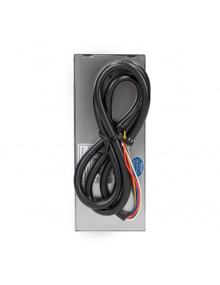 Zamek szyfrowy wąski z czytnikiem kart i breloków zbliżeniowych, IP66 , 2 przekaźniki 2A, wymiary 134x55,5x21