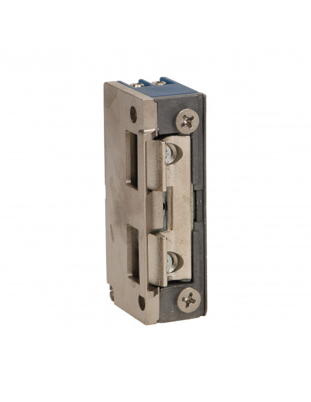 Elektrozaczep symetryczny z prowadnicą bez pamięci i blokady, MINI, NISKOPRĄDOWY 280mA dla 12VDC