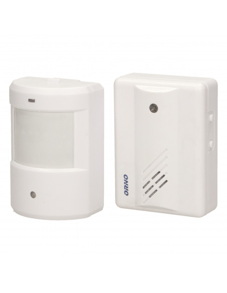 Czujnik ruchu z sygnalizacją bezprzewodową, 100m, bateryjny