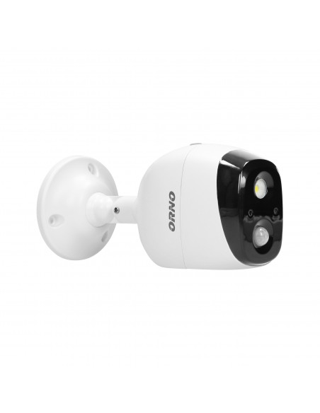 Alarm bezprzewodowy z wbudowaną syreną i sygnalizatorem świetlnym sterowany pilotem, IP44, 5m, bateryjny