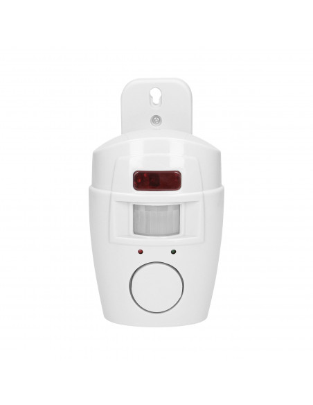 Mini alarm bezprzewodowy z wbudowaną syreną sterowany pilotem, 6m, bateryjny, 2 piloty