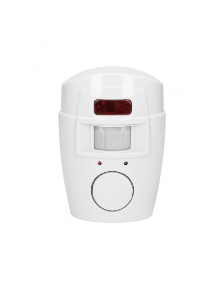 Mini alarm bezprzewodowy z wbudowaną syreną sterowany pilotem, 6m, bateryjny, 2 piloty