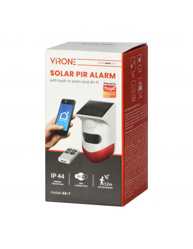 Alarm z wbudowaną syreną i baterią...