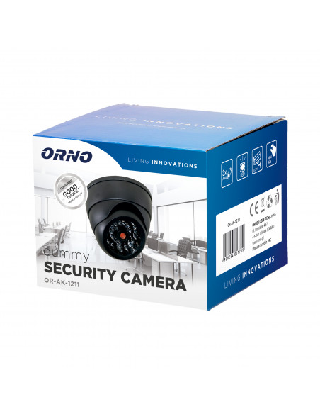 Atrapa kamery monitorującej z podczerwienią CCTV, bateryjna, MINI