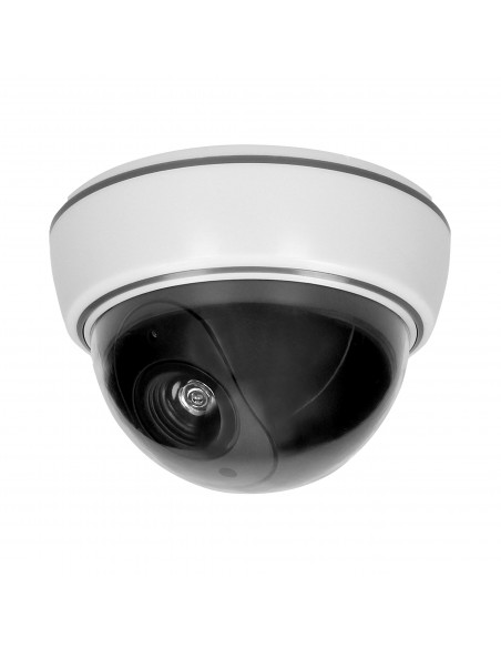 Atrapa kopułowej kamery monitorującej bez podczerwieni CCTV, bateryjna