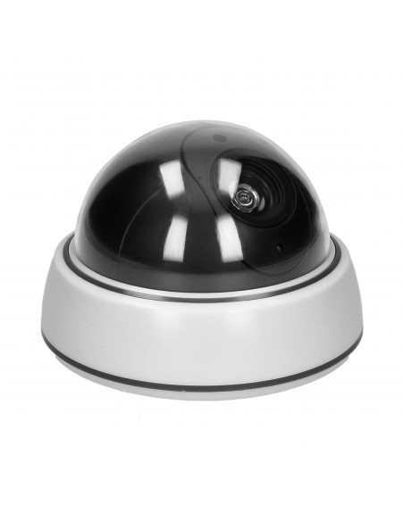 Atrapa kopułowej kamery monitorującej bez podczerwieni CCTV, bateryjna