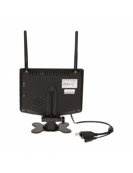 System do monitoringu 4-kanałowy, bezprzewodowy CCTV, monitor LCD 7"
