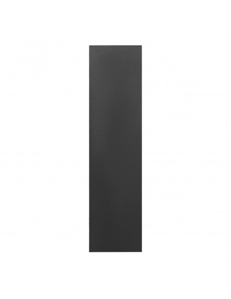 Skrzynka na listy BALI z galwanizowanej stali, mała z  wizytownikiem, kolor czarny    