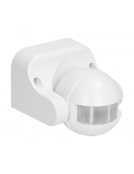 Czujnik ruchu 180st., pionowa regulacja, IP44, 1200W, biały