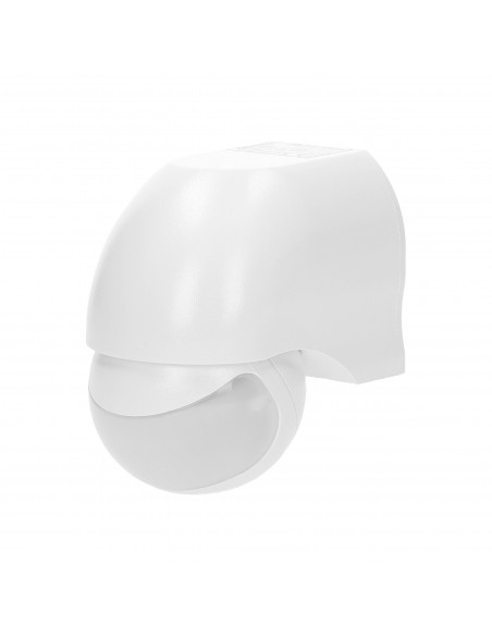 Czujnik ruchu 180st., regulacja pionowa i pozioma, IP44, 1200W, biały