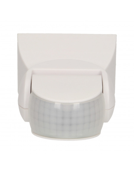 Czujnik ruchu 180st., regulacja pionowa i pozioma, IP65, 1200W, biały