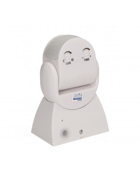 Czujnik ruchu 180st., regulacja pionowa i pozioma, IP65, 1200W, biały