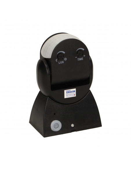 Czujnik ruchu 180st., regulacja pionowa i pozioma,  IP65, 1200W, czarny