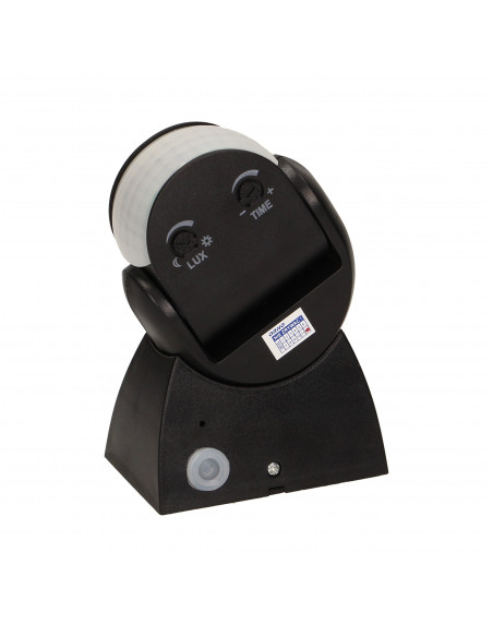 Czujnik ruchu 180st., regulacja pionowa i pozioma,  IP65, 1200W, czarny