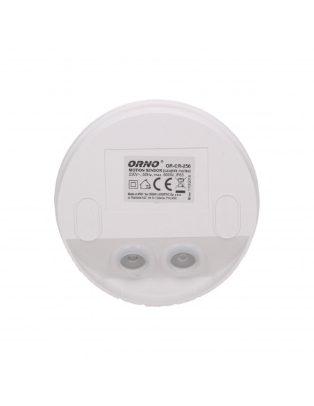 Czujnik ruchu 360/180st,  IP65, 800W, biały