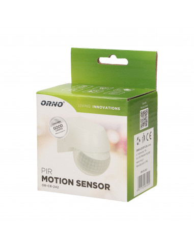 Czujnik ruchu 180st. IP44, 800W,...