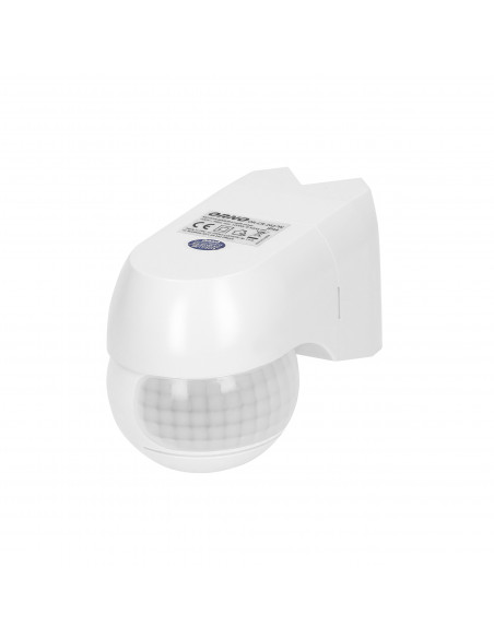 Czujnik ruchu 220st. 1200W, IP44, 3 rodzaje montażu, biały