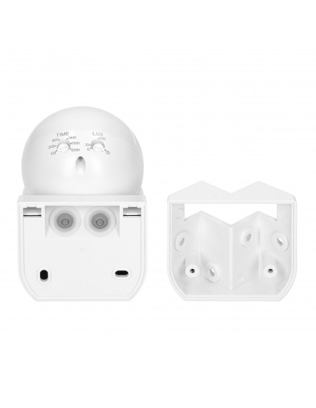 Czujnik ruchu 220st. 1200W, IP44, 3 rodzaje montażu, biały