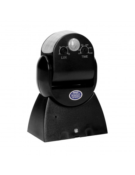 Czujnik ruchu 360/180st. 2 sensory, IP65, 1200W, czarny