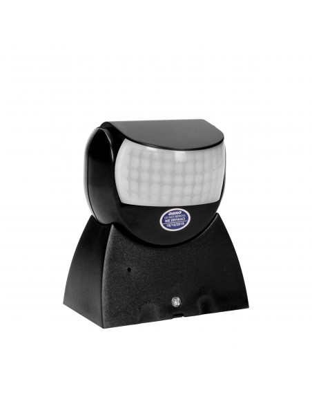 Czujnik ruchu 360/180st. 2 sensory, IP65, 1200W, czarny